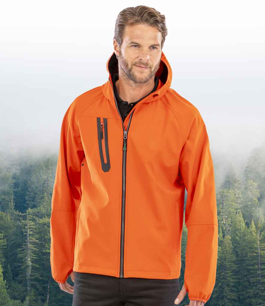 RS909 Result Recycled Three Layer Printable Hooded Soft Shell Jacket RS909 Result Recycled Three Layer Printable Hooded Soft Shell Jacket